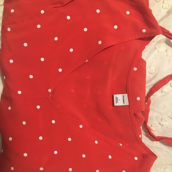 Red and white pock-a-dot dress. - Picture 3 of 5